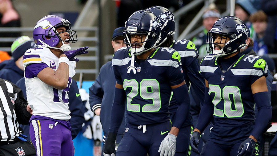 Seattle Seahawks Minnesota Vikings Justin Jefferson...