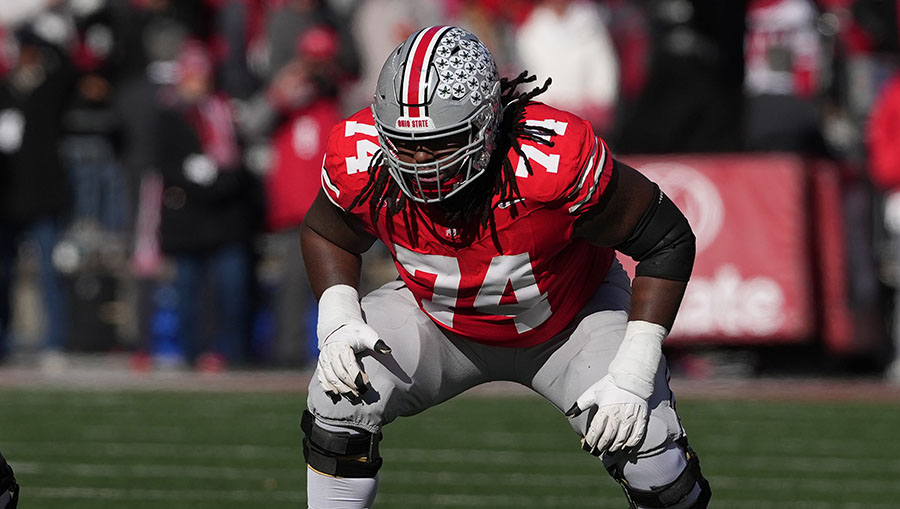 Seattle Seahawks draft meeting Donovan Jackson...