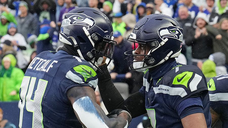Seattle Seahawks Geno Smith DK Metcalf...