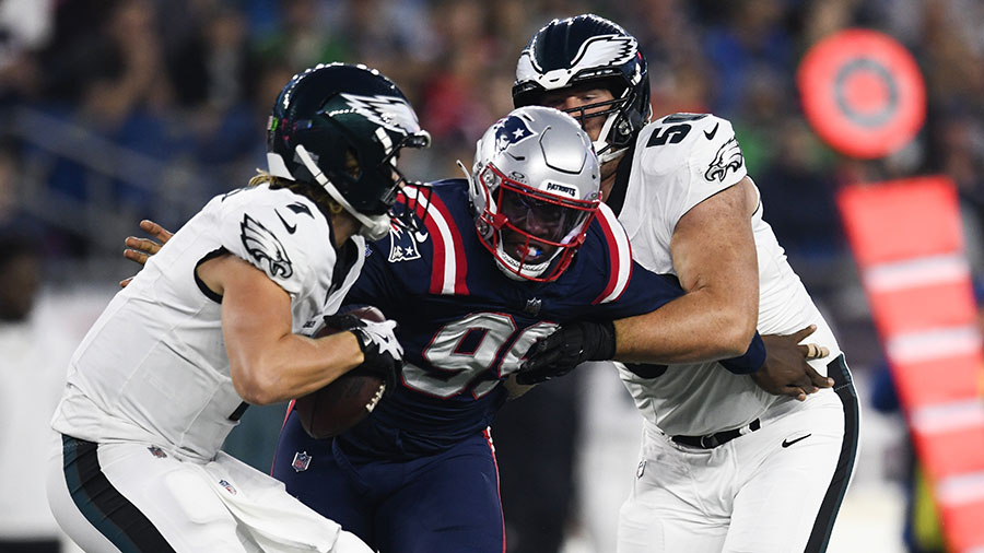 Keion White San Francisco 49ers trade NFC West New England Patriots...