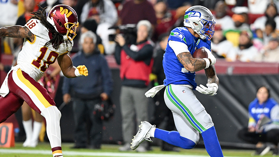 Seattle Seahawks Elijah Arroyo touchdown Washington Commanders 2025...