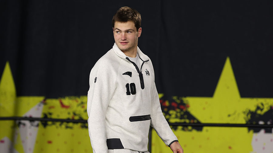 Super Bowl Drake Maye New England Patriots QB Seattle Seahawks...