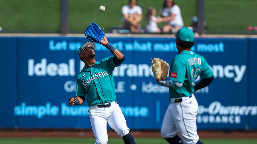 Seattle Mariners spring training Julio Rodríguez Michael Arroyo Seattle Sports TV radio...