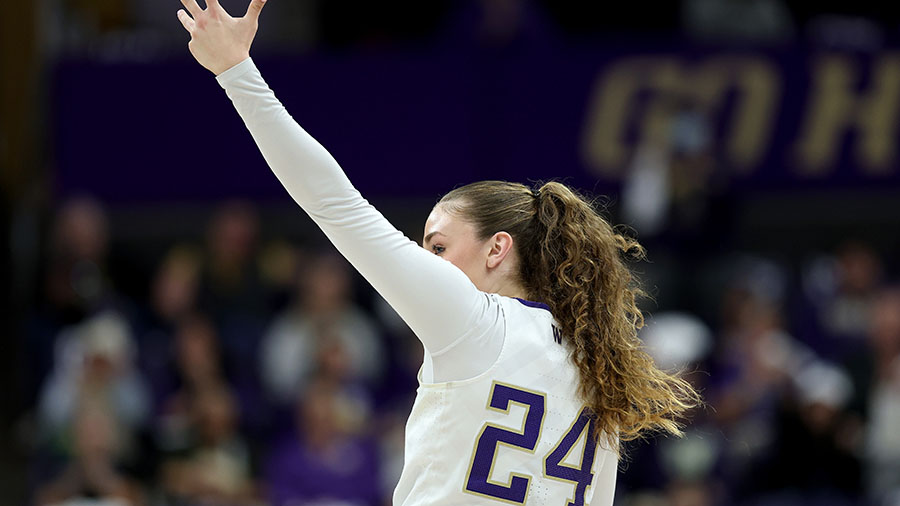 UW Huskies Elle Ladine Seattle Storm...