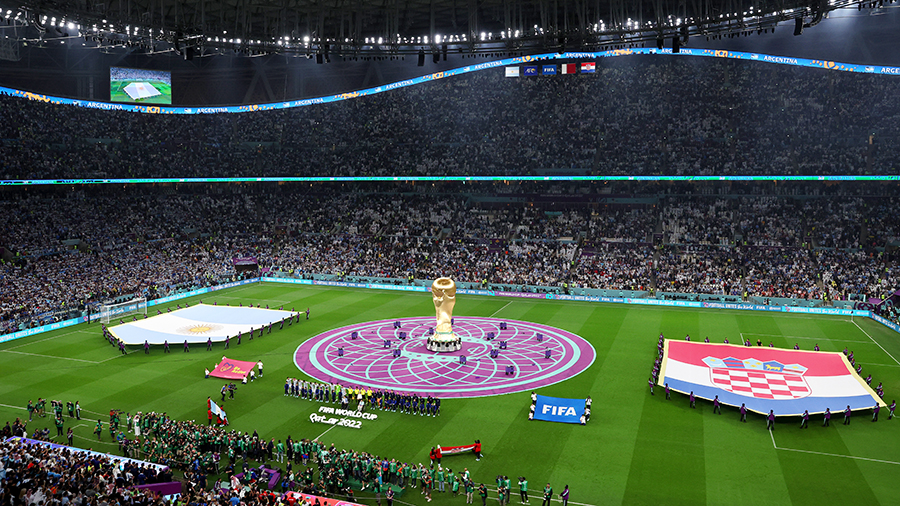 2022 World Cup semifinal general view...