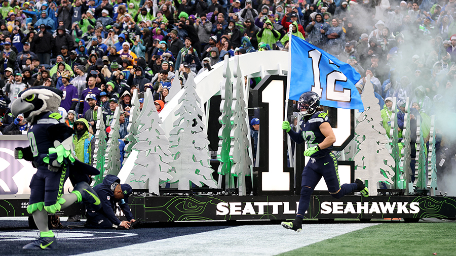 Seattle Seahawks Drake Thomas pregame entrance 2024...