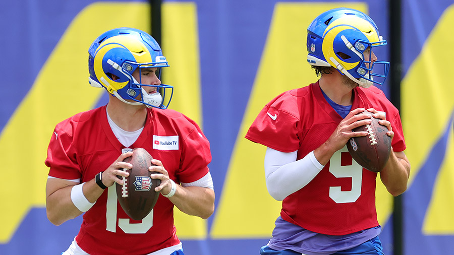Matthew Stafford Ty Simpson Los Angeles Rams QB...