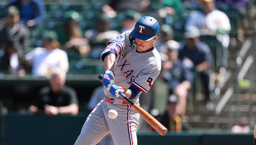 AL West Texas Rangers Evan Carter...