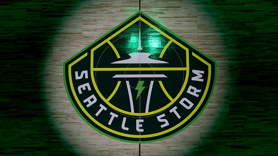 Seattle Storm logo court 2022...