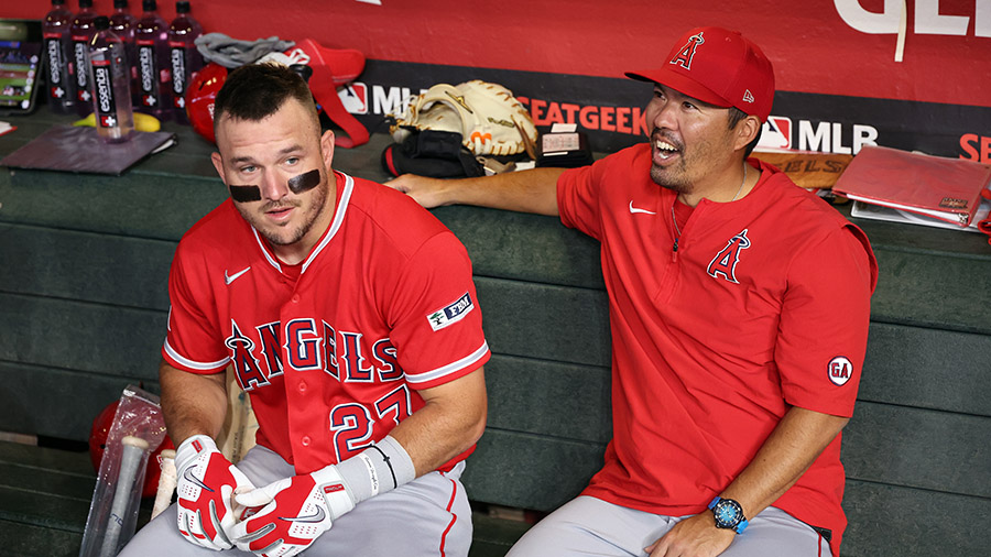 Mike Trout IL Los Angeles Angels Kurt Suzuki...
