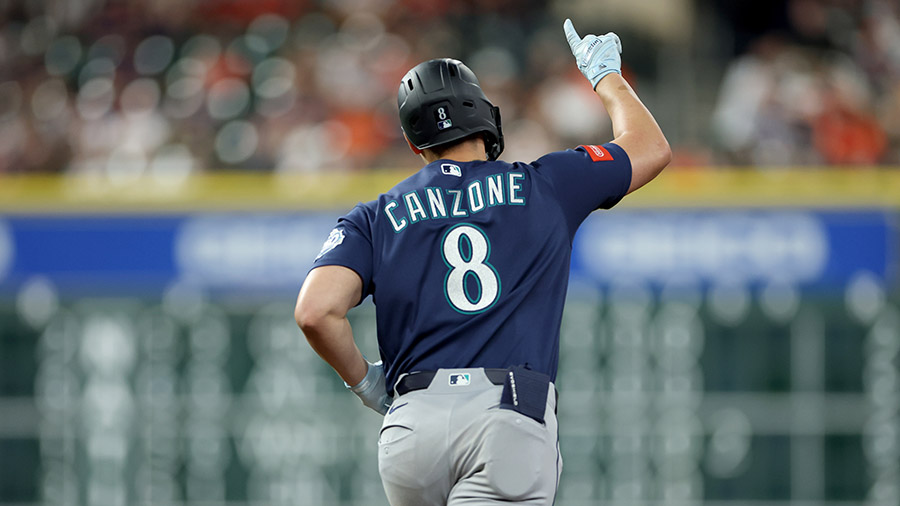 Seattle Mariners Dominic Canzone lineup...