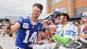 Sam Darnold uninterested in narratives, focused on Seahawks defending title