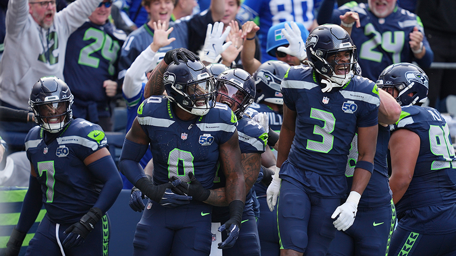 Seattle Seahawks touchdown celebration 2026...