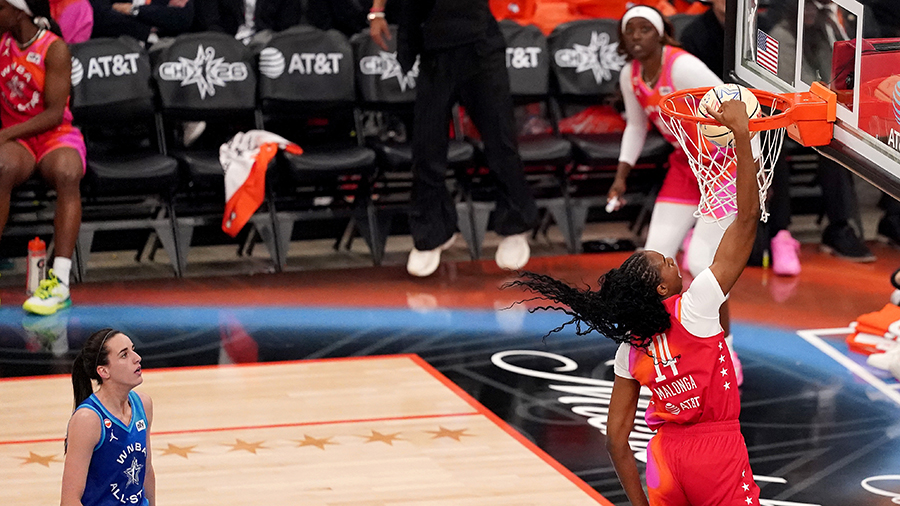 Seattle Storm Dominique Malonga dunk WNBA All-Star Game 2026...