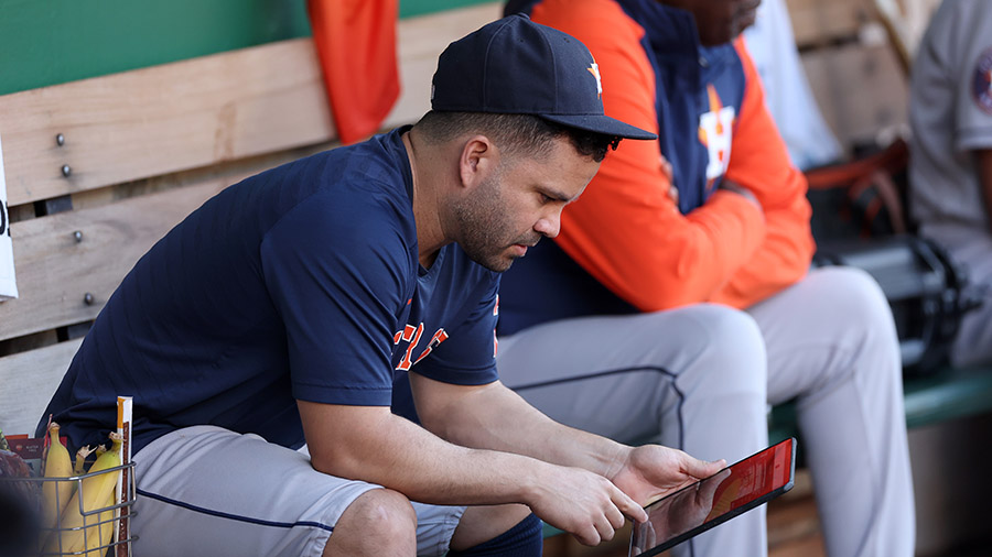 MLB ipad tablets AI José Altuve Houston Astros...