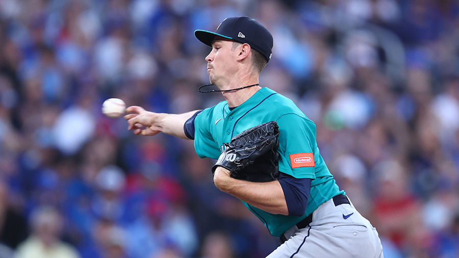 Seattle Mariners Emerson Hancock pitches Blue Jays August 2026...