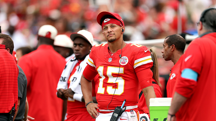 Patrick Mahomes QB Kansas City Chiefs preseason Seattle Seahawks...
