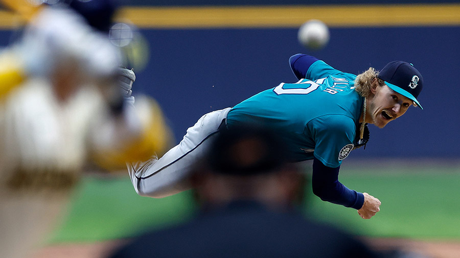Seattle Mariners Milwaukee Brewers Bryce Miller...