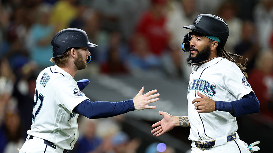 Seattle Mariners lineup Taylor Ward J.P. Crawford...