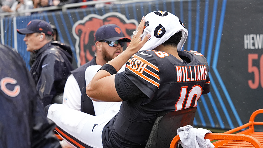 Seahawks’ Week 8 opponent Bears lose QB Caleb Williams to leg injury