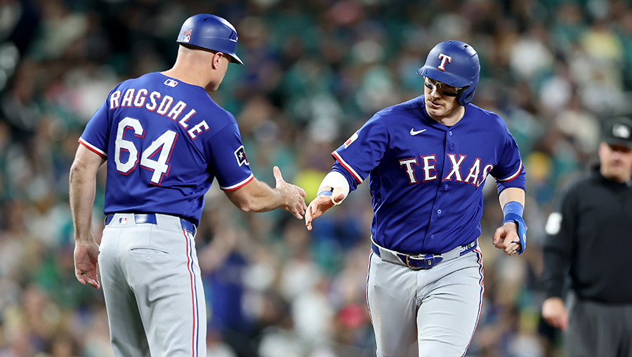 Rangers slug three HRs, beat Mariners 10-5