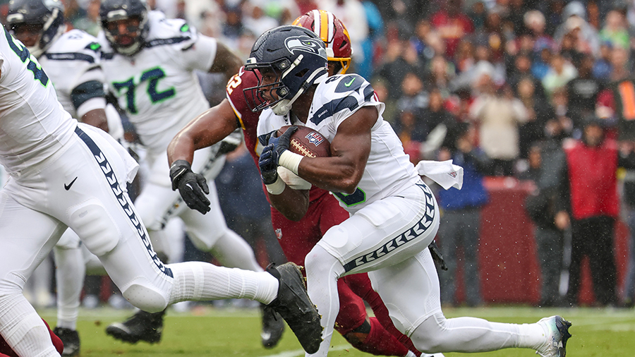 Seattle Seahawks Jadarian Price carry Washington Commanders 2026