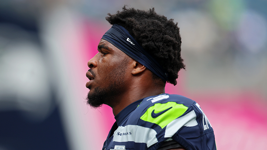Seattle Seahawks Nick Emmanwori looks on 2025...