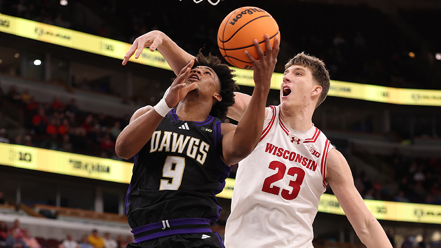 UW Huskies Wesley Yates III Wisconsin 2026 Big Ten Tournament...