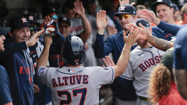 Houston Astros AL West champs Jose Altuve