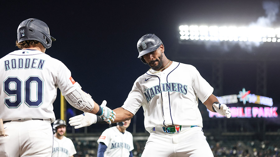 Seattle Mariners Lazaro Montes longest home run T-Mobile Park...