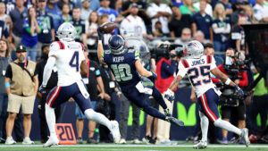 Recap: Seahawks pick off Drake Maye 3 times in 13-10 win over Patriots