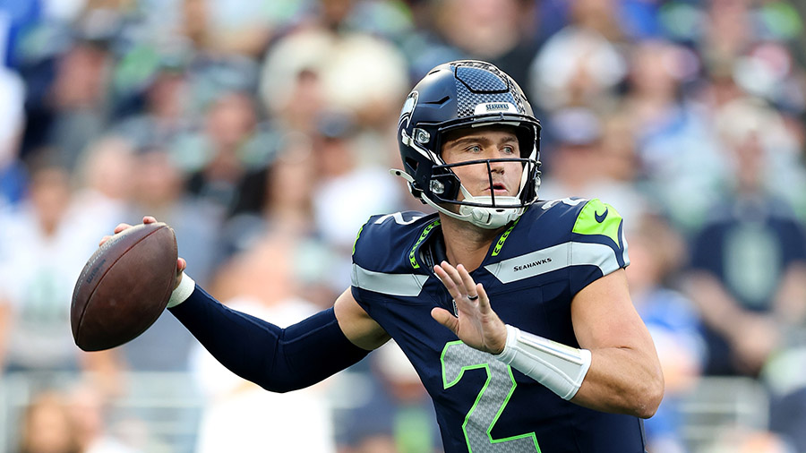 Seattle Seahawks Drew Lock Patriots...