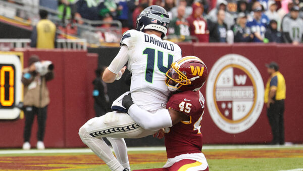 Seattle Seahawks instant reaction Sam Darnold sack Washington Commanders