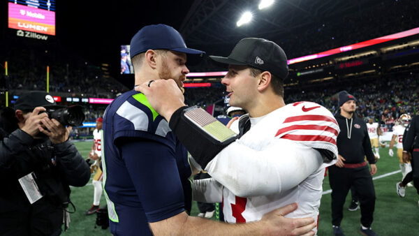 Seattle Seahawks NFC West San Francisco 49ers Sam Darnold Brock Purdy