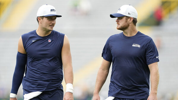 Seattle Seahawks QB Sam Darnold Drew Lock
