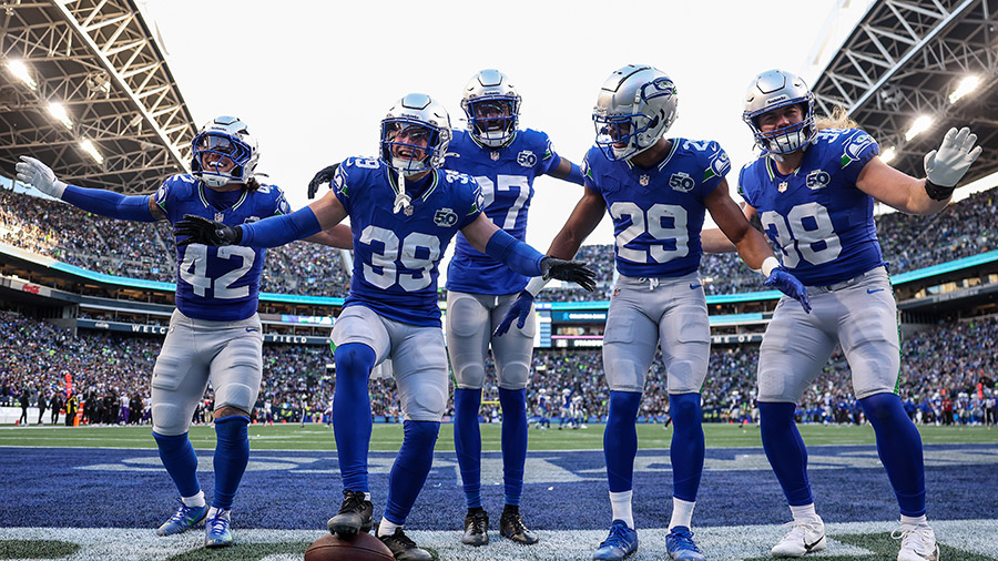 Seattle Seahawks throwback uniforms...
