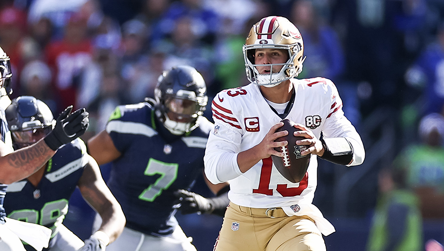 Recap: Purdy leads 2 late scoring drives, 49ers beat Seahawks 32-29