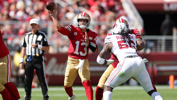 San Francisco 49ers Brock Purdy pass 2026 Cardinals