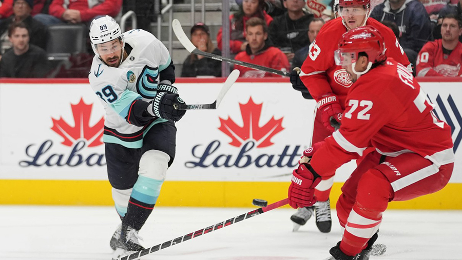 Seattle Kraken Frederick Gaudreau goal Detroit Red Wings 2026...