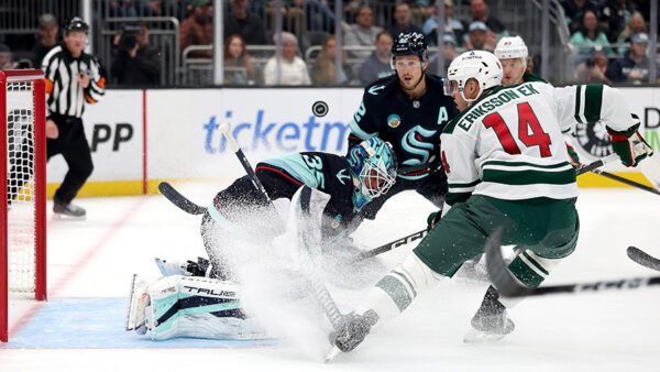 Seattle Kraken Joey Daccord Minnesota Wild Joel Eriksson Ek goal 2026