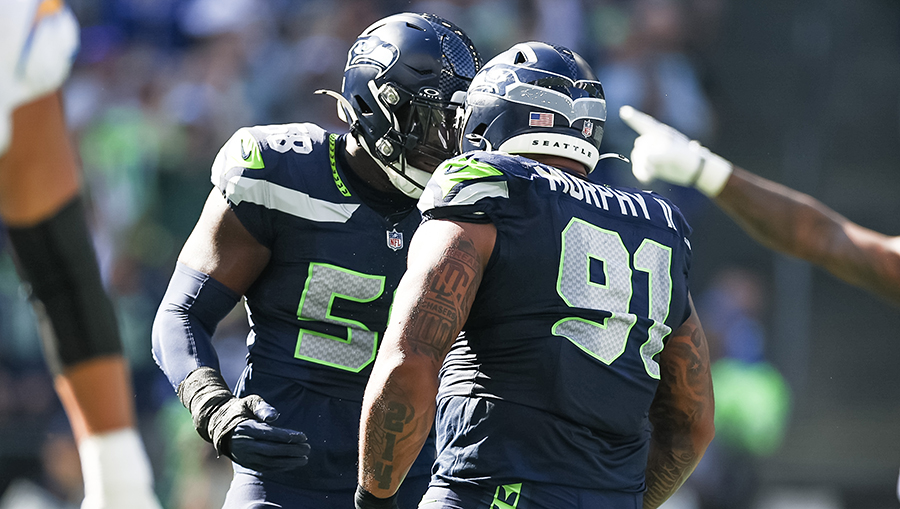 Seattle Seahawks Byron Murphy...