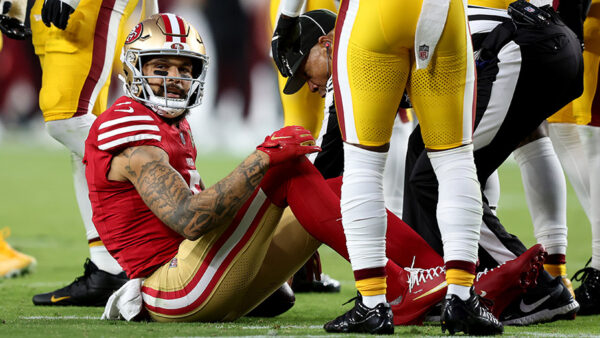 Mike Evans San Francisco 49ers Achilles injury