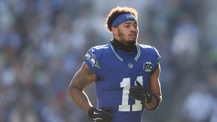 Seattle Seahawks JSN Jaxon Smith-Njigba throwback uniforms Kansas City Chiefs...