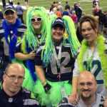 Traveling Seahawks fans Kerry Hagerty, Emmy Bentley and Nichole Jean Hull are among those who made the trip last month to Indianapolis for Seattle's game against the Colts.