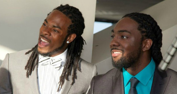 Brothers Richard (l) and Branton Sherman remain inseparable, with Branton managing his little broth...