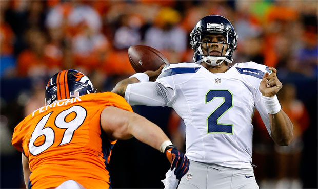 Quarterback Terrelle Pryor was up and down during the Seahawks’ preseason opener against Denv...