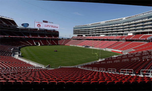 The 49ers re-sodded the turf at brand-new Levi’s Stadium a day after poor footing cut a pract...