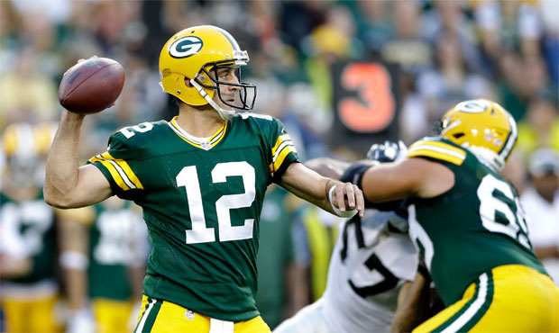 Aaron Rodgers is playing behind a solid line, but Green Bay is starting a rookie fifth-round pick a...