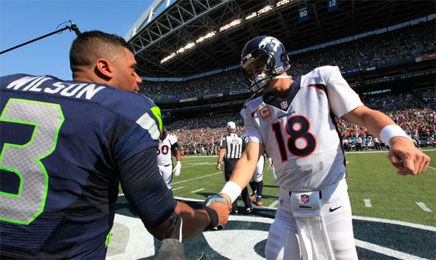 Russell Wilson wrote a tribute to Peyton Manning after what may have been the last game of his care...