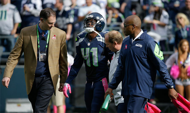 Cornerback Byron Maxwell strained his calf during the first half of Seattle’s loss to Dallas....